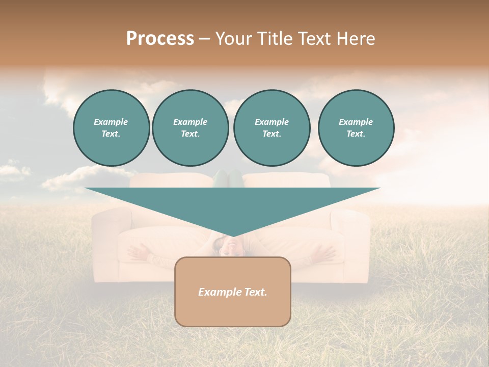 Cheerful Cloudy Sky PowerPoint Template