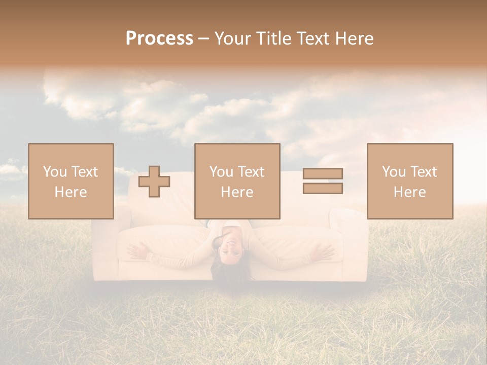 Cheerful Cloudy Sky PowerPoint Template