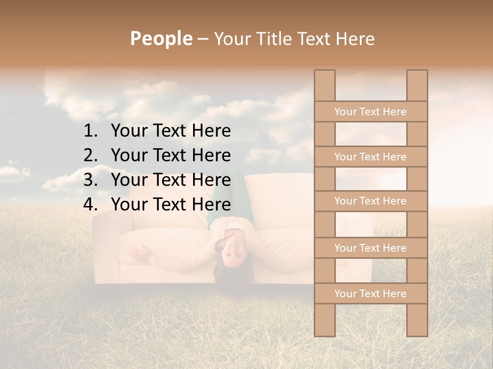 Cheerful Cloudy Sky PowerPoint Template