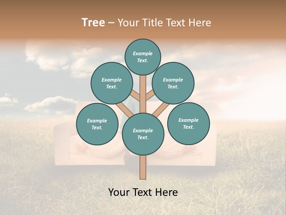 Cheerful Cloudy Sky PowerPoint Template