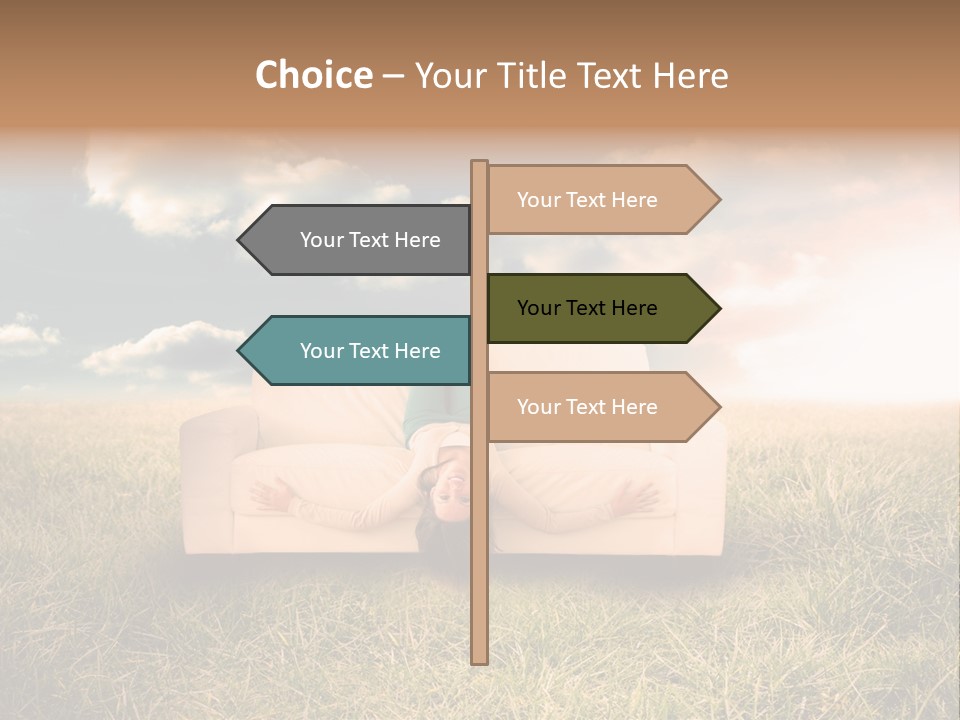 Cheerful Cloudy Sky PowerPoint Template