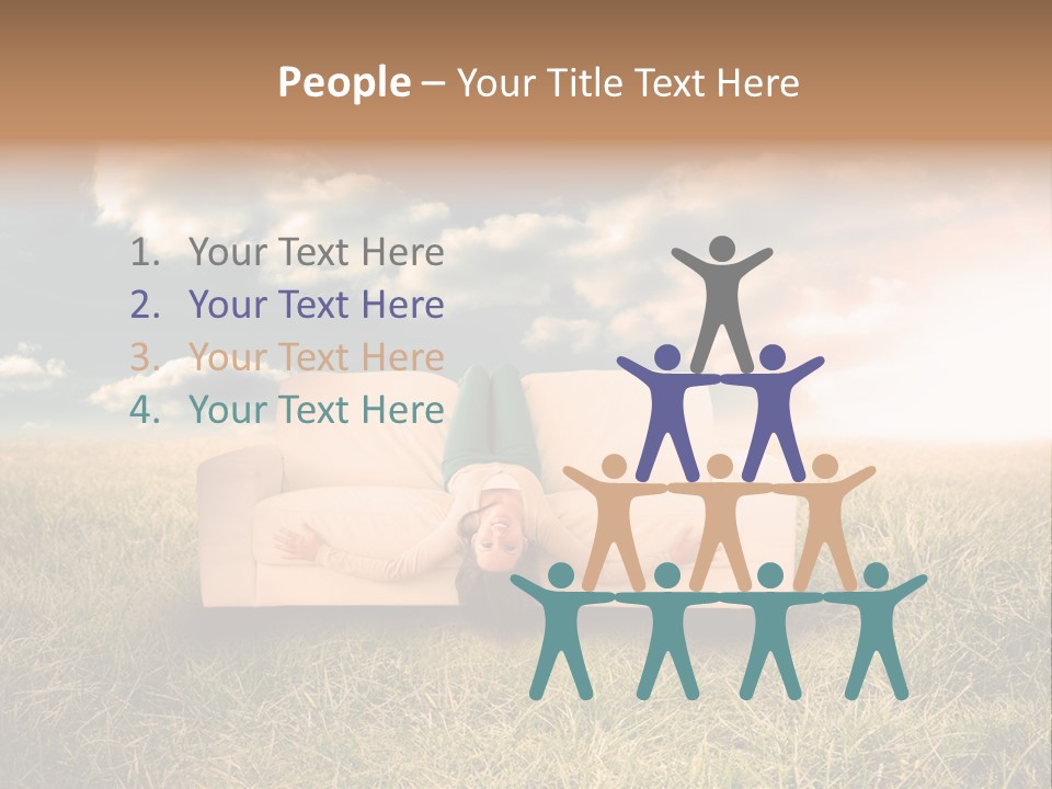 Cheerful Cloudy Sky PowerPoint Template