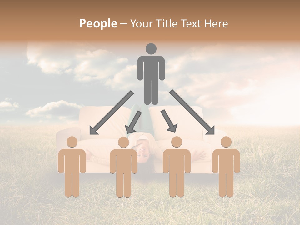 Cheerful Cloudy Sky PowerPoint Template