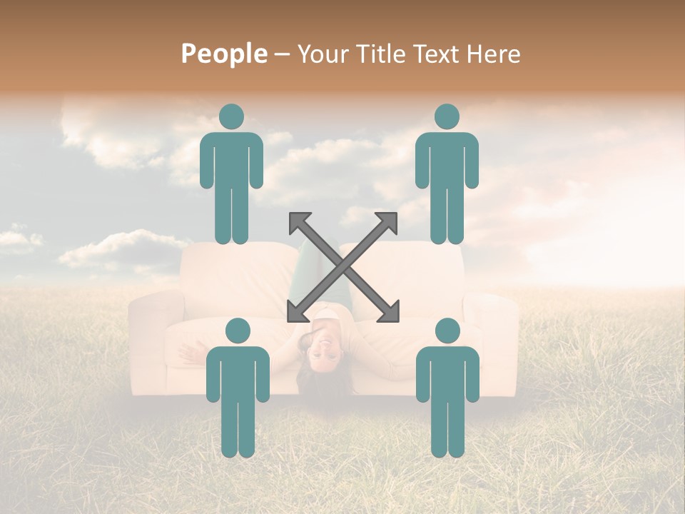 Cheerful Cloudy Sky PowerPoint Template