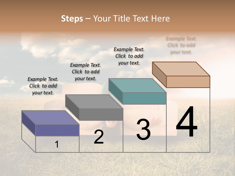 Cheerful Cloudy Sky PowerPoint Template