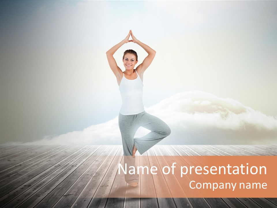 Pilates Sunny Fitness PowerPoint Template