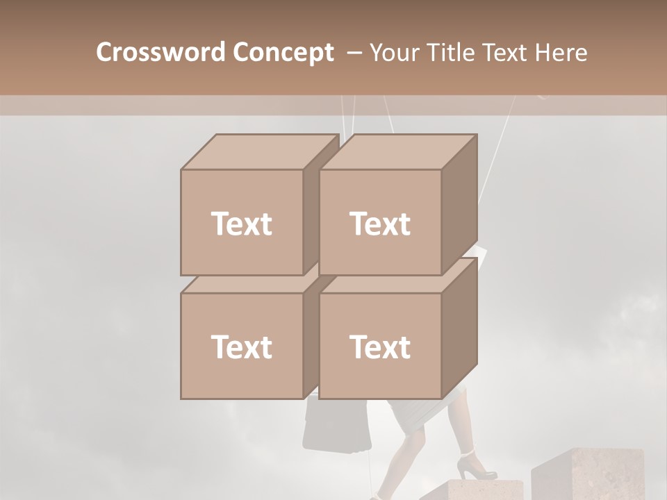Worker Marionette Boss PowerPoint Template