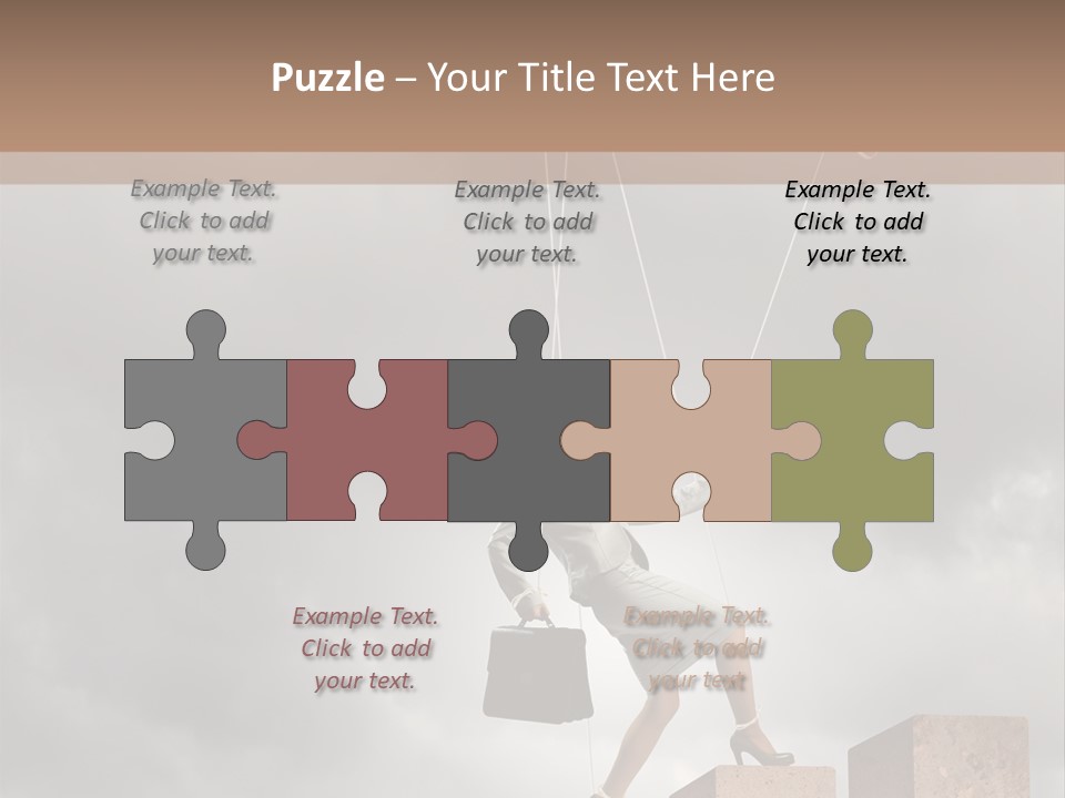 Worker Marionette Boss PowerPoint Template