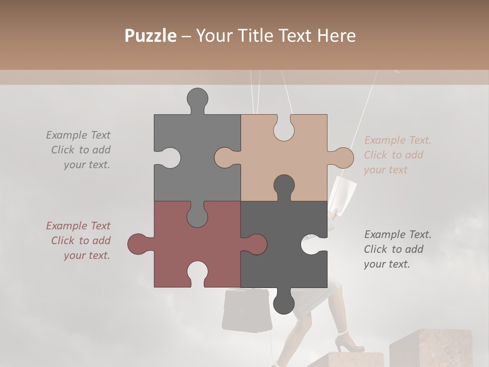 Worker Marionette Boss PowerPoint Template