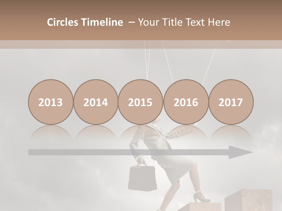 Worker Marionette Boss PowerPoint Template