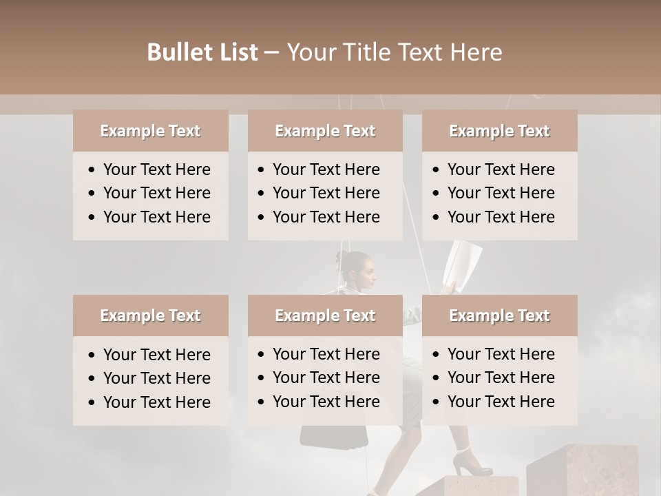 Worker Marionette Boss PowerPoint Template