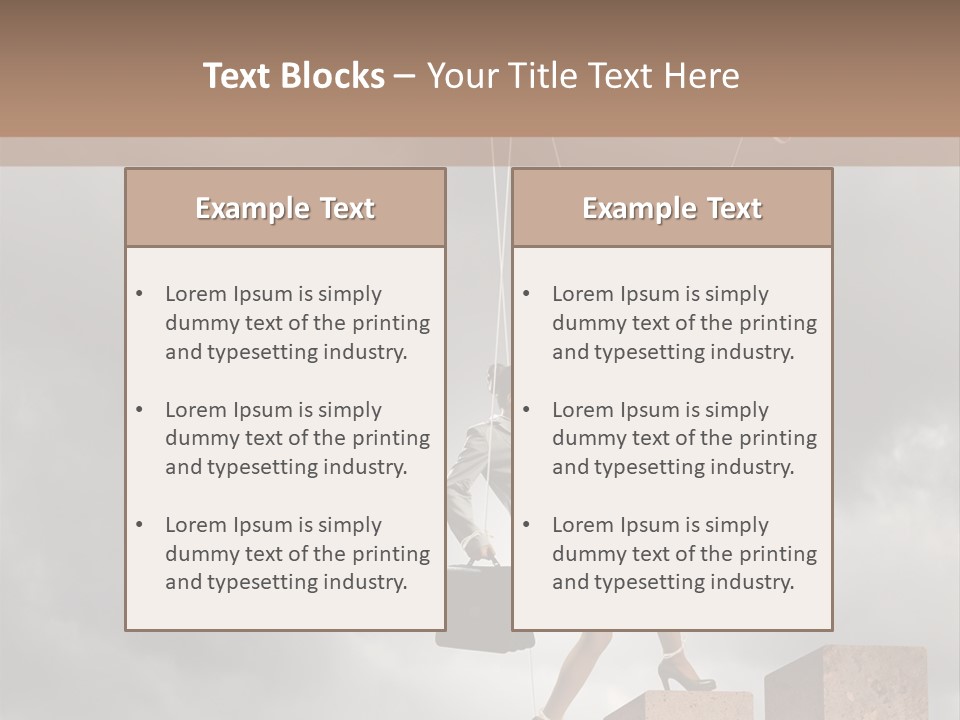 Worker Marionette Boss PowerPoint Template