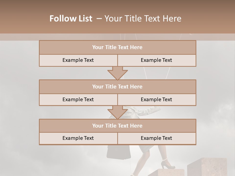 Worker Marionette Boss PowerPoint Template