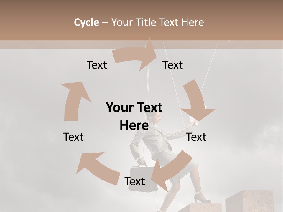 Worker Marionette Boss PowerPoint Template