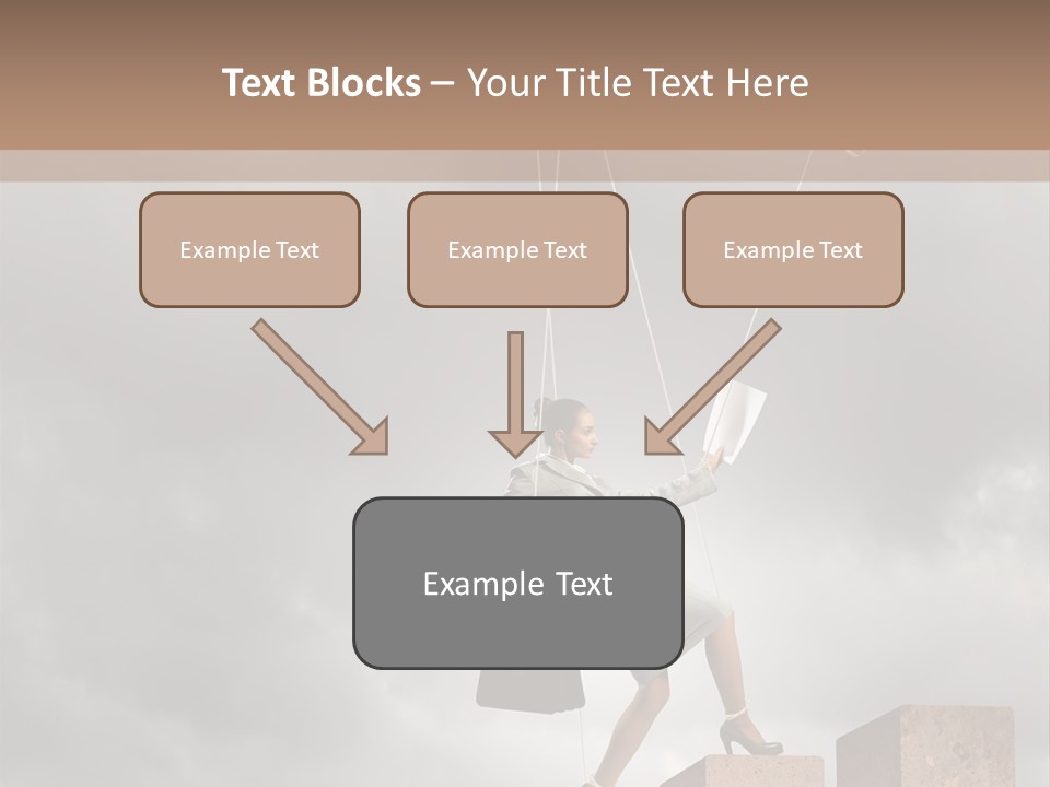 Worker Marionette Boss PowerPoint Template