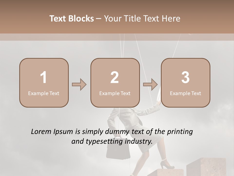 Worker Marionette Boss PowerPoint Template