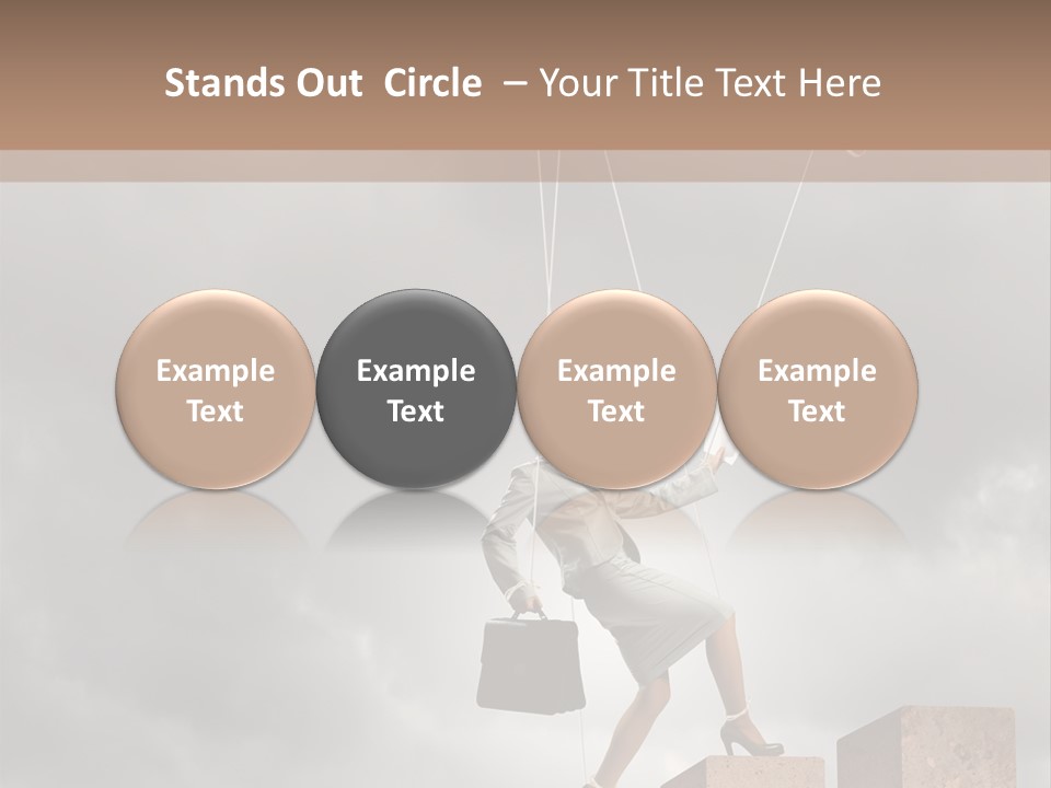 Worker Marionette Boss PowerPoint Template