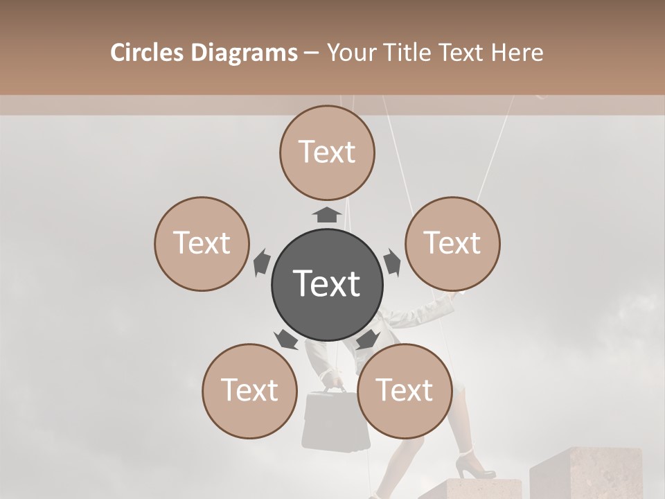 Worker Marionette Boss PowerPoint Template