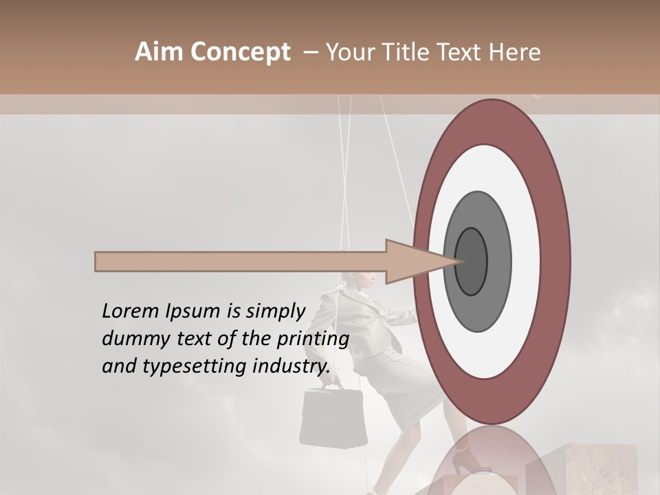 Worker Marionette Boss PowerPoint Template