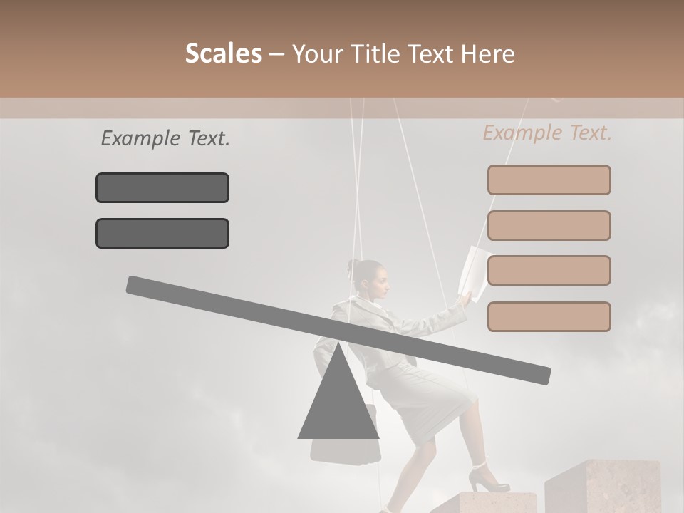 Worker Marionette Boss PowerPoint Template