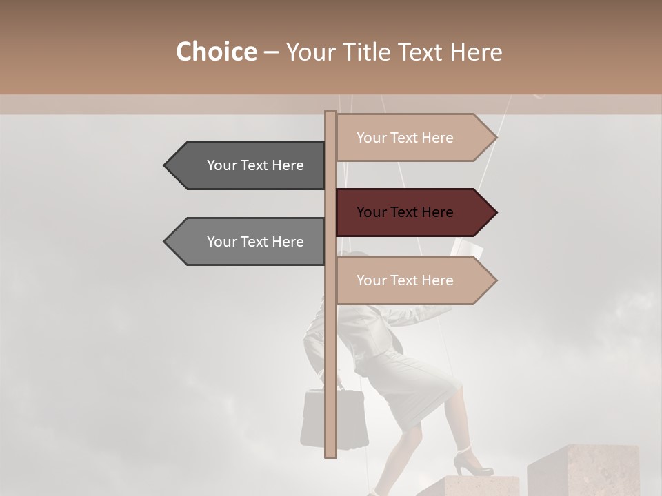 Worker Marionette Boss PowerPoint Template