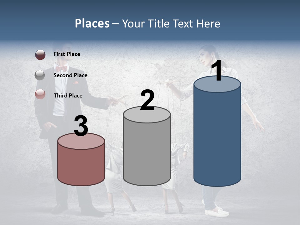 Dictator Doll Marionette PowerPoint Template