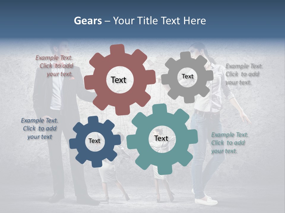 Dictator Doll Marionette PowerPoint Template