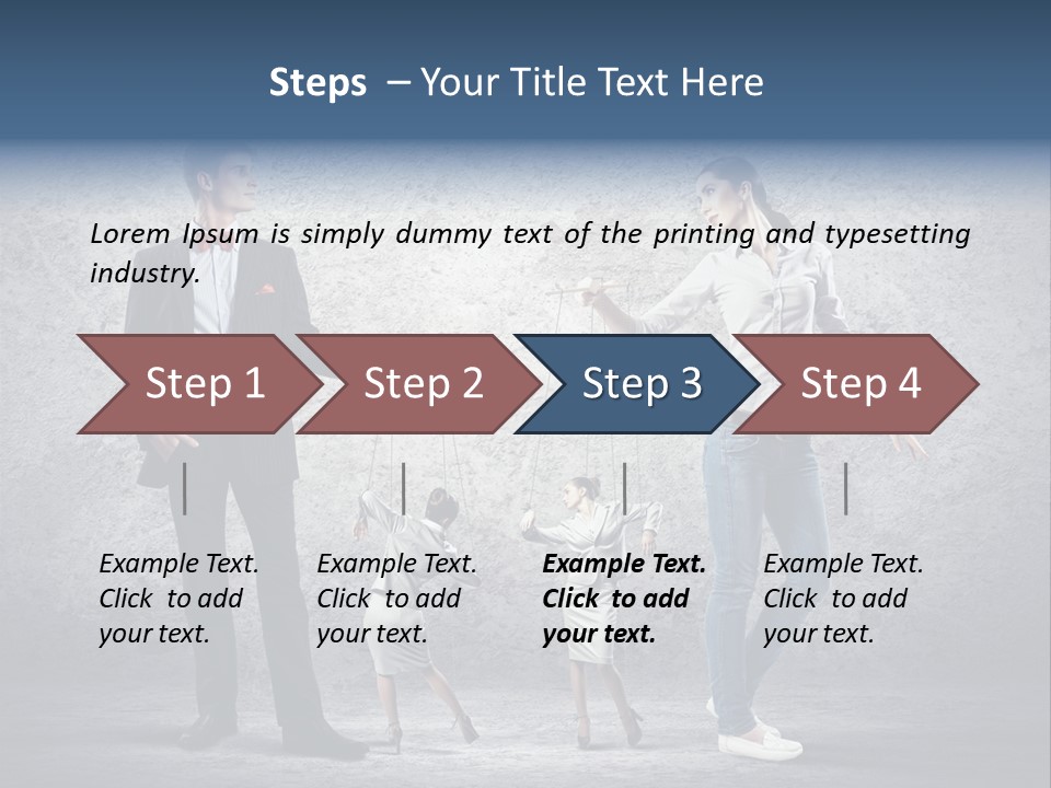 Dictator Doll Marionette PowerPoint Template