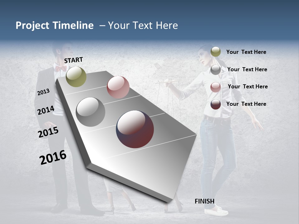 Dictator Doll Marionette PowerPoint Template