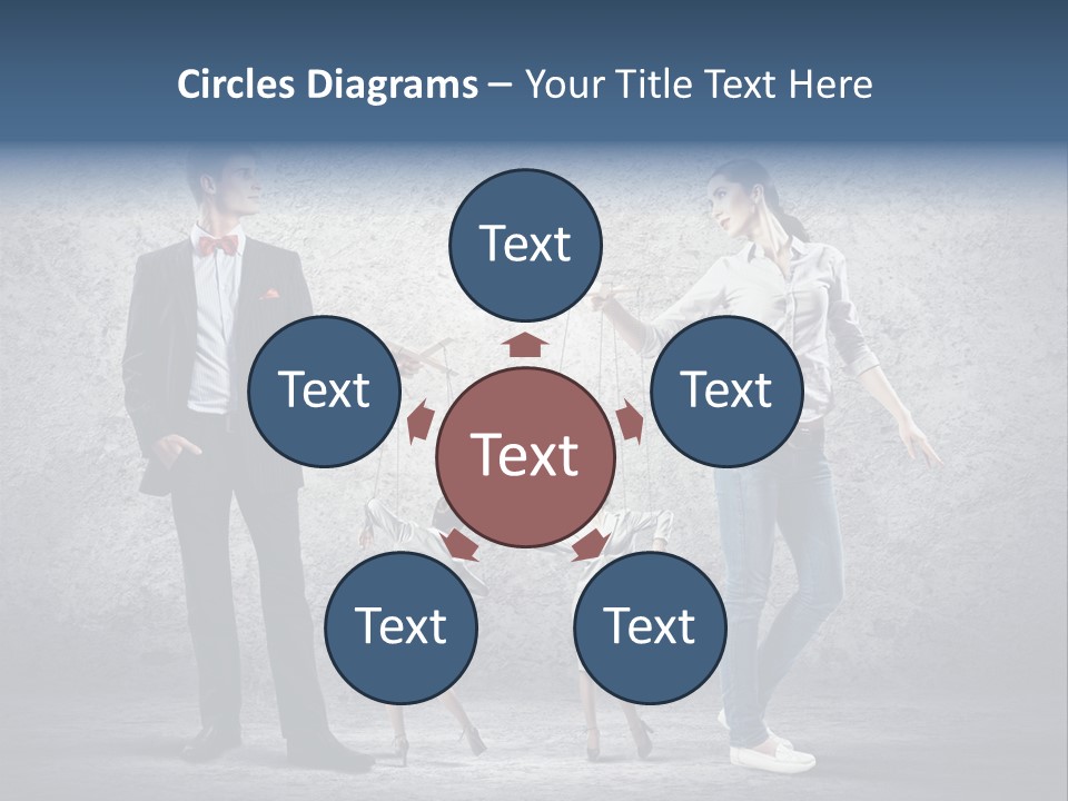 Dictator Doll Marionette PowerPoint Template