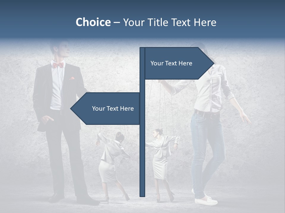 Dictator Doll Marionette PowerPoint Template