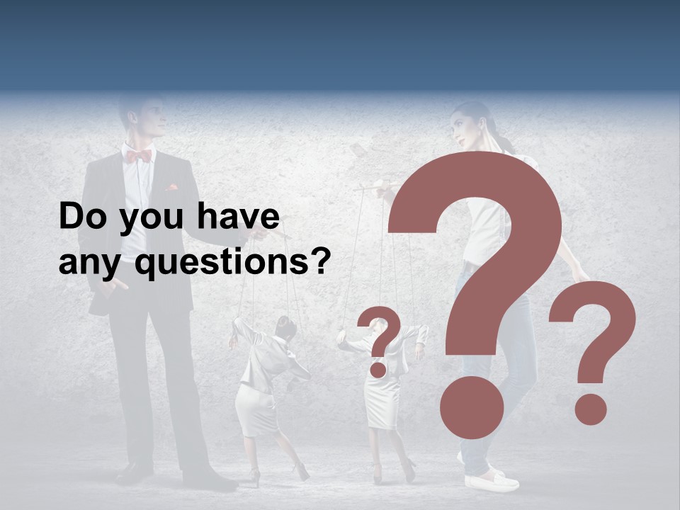 Dictator Doll Marionette PowerPoint Template