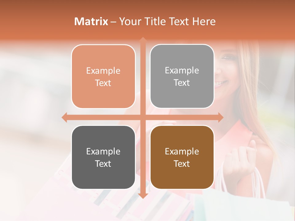 Spree Woman Attractive PowerPoint Template