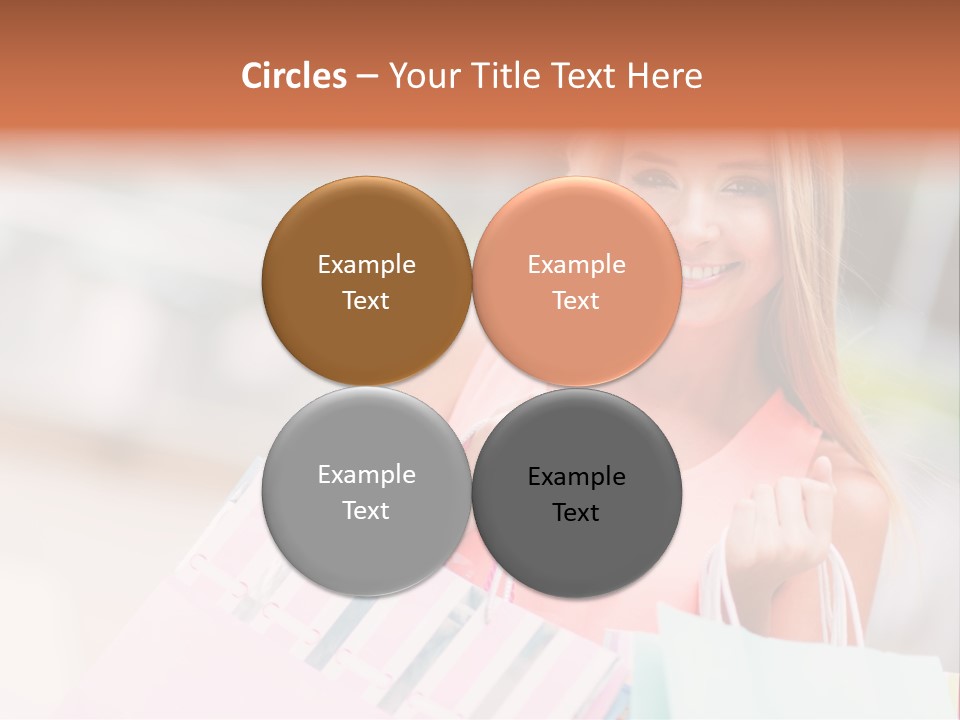 Spree Woman Attractive PowerPoint Template