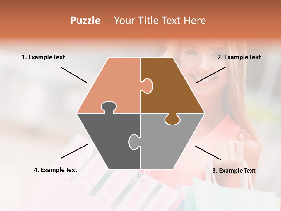 Spree Woman Attractive PowerPoint Template