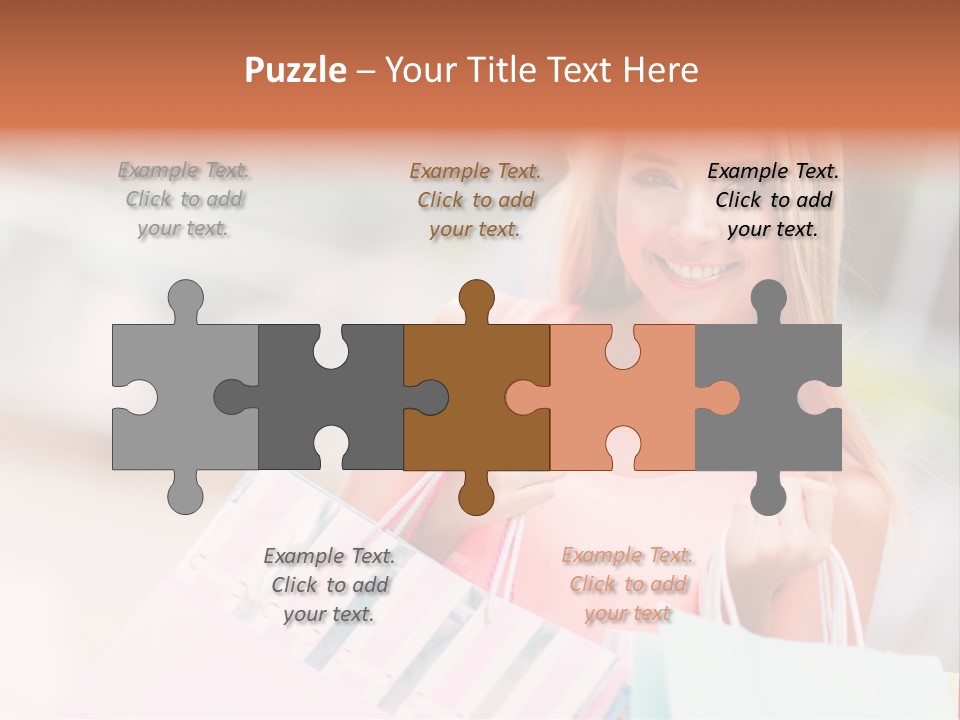 Spree Woman Attractive PowerPoint Template