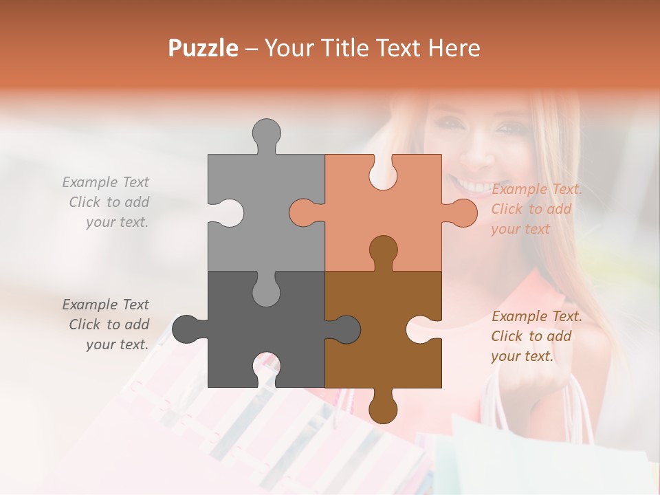 Spree Woman Attractive PowerPoint Template