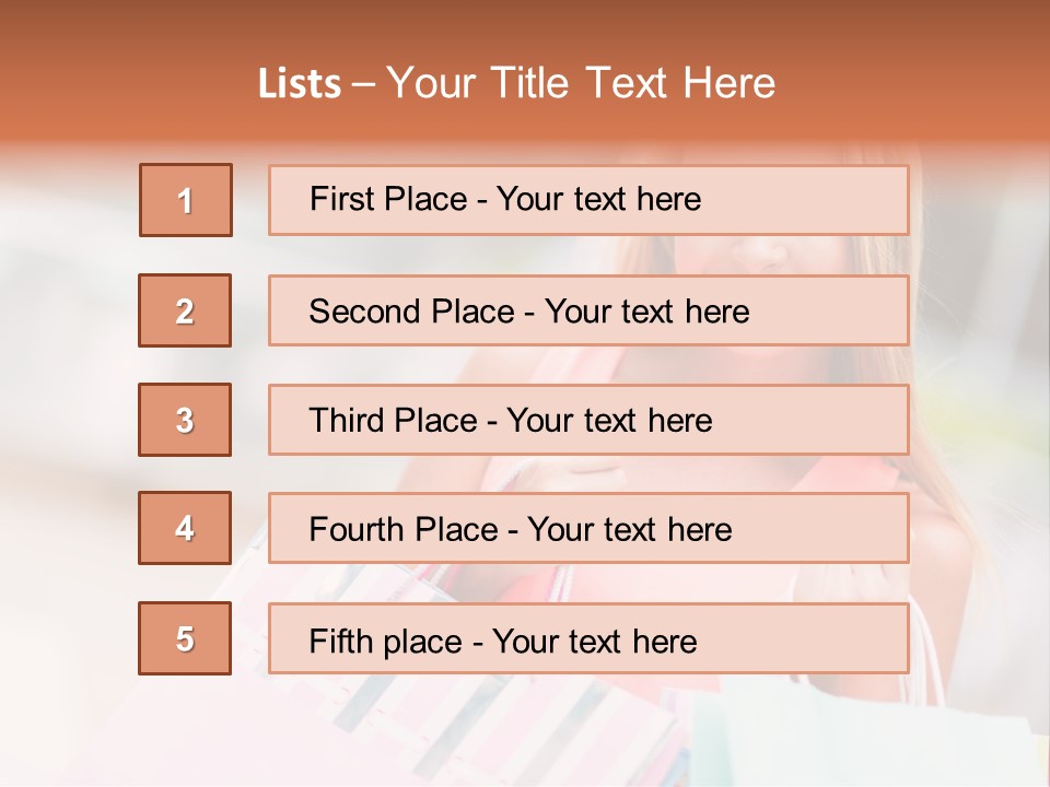Spree Woman Attractive PowerPoint Template