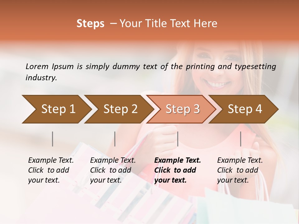 Spree Woman Attractive PowerPoint Template