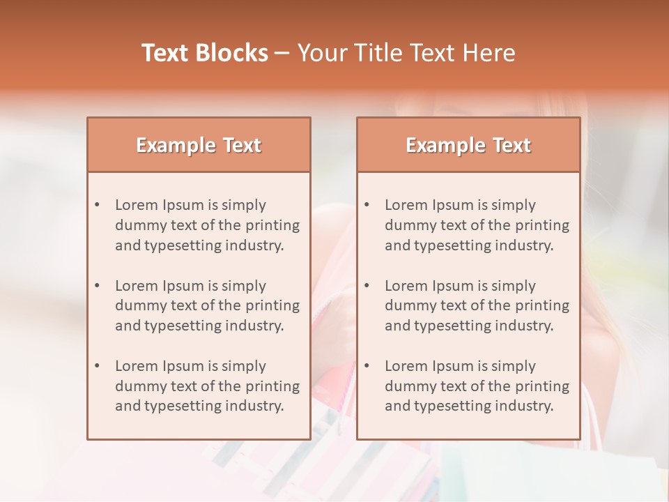 Spree Woman Attractive PowerPoint Template