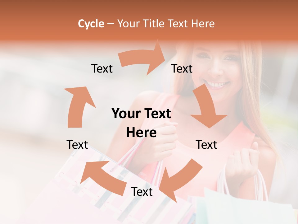 Spree Woman Attractive PowerPoint Template