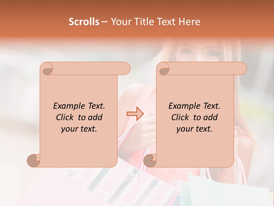 Spree Woman Attractive PowerPoint Template
