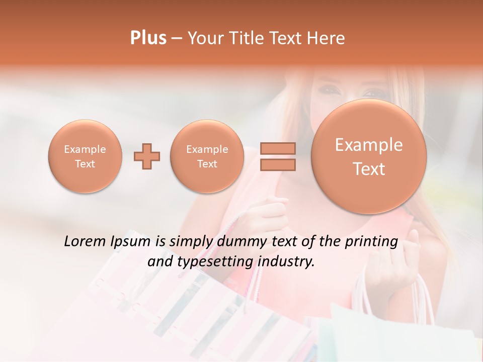 Spree Woman Attractive PowerPoint Template