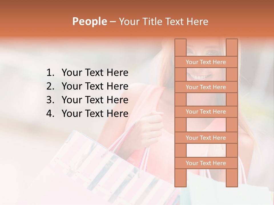 Spree Woman Attractive PowerPoint Template