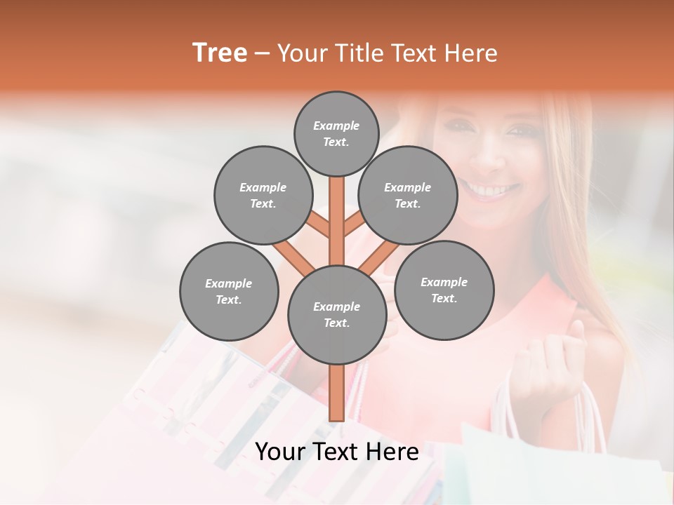 Spree Woman Attractive PowerPoint Template