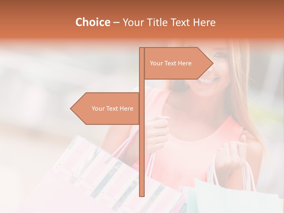 Spree Woman Attractive PowerPoint Template