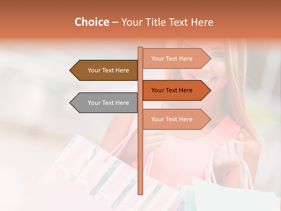 Spree Woman Attractive PowerPoint Template