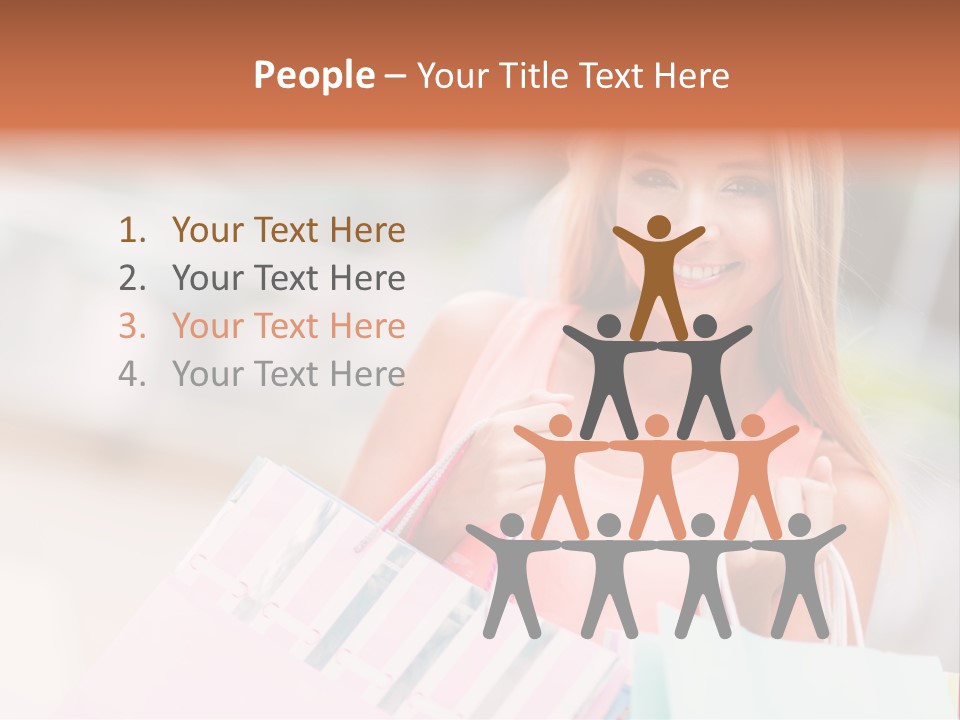 Spree Woman Attractive PowerPoint Template