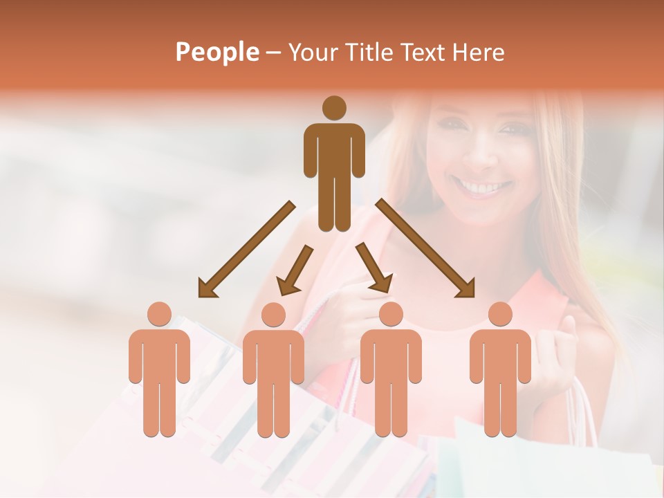Spree Woman Attractive PowerPoint Template