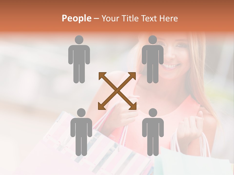 Spree Woman Attractive PowerPoint Template